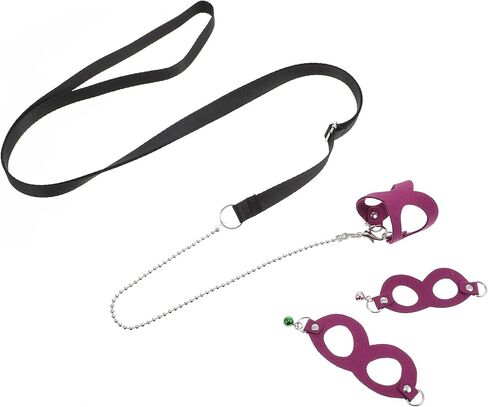 Adjustable Sugar Glider Harness Leash with Bell, Purple Small Pet Traction Rope for Outdoor Walking and Training Style in Kuwait