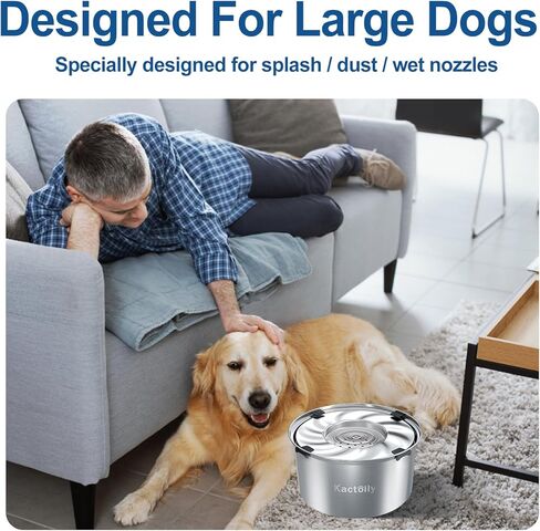 kactoily 1.47 Gal Stainless Steel Dog Water Bowl, 24 Cups Large No Spill Dog Bowl with Floating Disk, Splash Proof Slow Water Drinking for Messy Drinkers in Saudi Arabia
