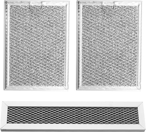PVM9005SJ1SS Microwave Grease&Charcoal Filter Set Fits for GE microwaves,Replaces PVM9005SJ2SS,PVM9005SJ3SS,PVM9005SJ4SS,PVM9005SJ5SS,and More in Kuwait