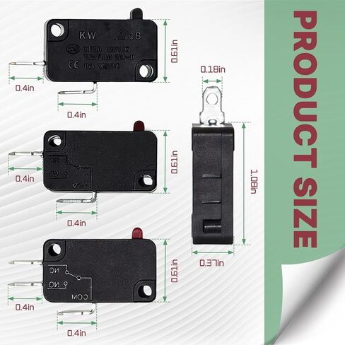 SZM-V16-FC-61 62 63 Microwave Door Switch，W10727360 & W10269458 & W10269460 Microwave Door Switch Replacement for Whir-lpool Microwave SZM-V16-FC-61 SZM-V16-FC-62 SZM-V16-FC-63 in Kuwait