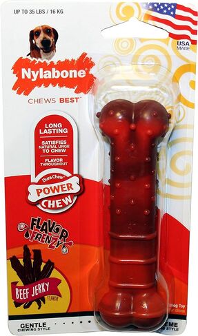 Nylabone TFH Publications- NBJ103P Power Chew Textured Bone - Wolf in Kuwait