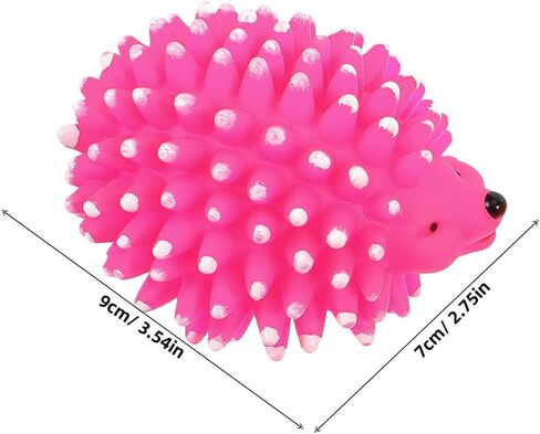 FRCOLOR Squeaky Latex Hedgehog Dog Toy 2Pcs Chew Toys for Puppies Interactive Dental Supplies in Kuwait
