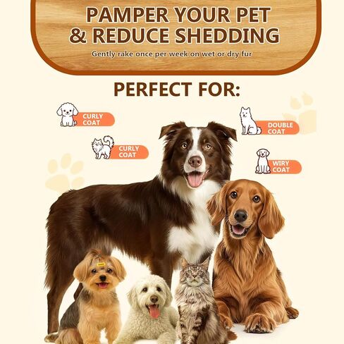 Cat Dog Brush For Shedding,Skin Friendly Self Cleaning Shedding Grooming Brush,Deshedding and Hair Removal for Long and Short Haired Pets,Massage Removes Loose Fur in Kuwait