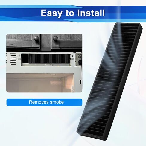 قطعتان من فلتر فحم الميكروويف 5230W1A003A، ملحق بديل للميكروويف متوافق مع LG LMH2235ST LMHM2237BD LMHM2237ST GE JNM7196SK6SS JVM7195SK6SS JNM7196DK5BB in Kuwait
