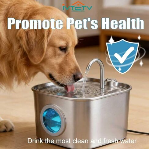 Cat Water Fountain Filter,32p Pet Water Fountain Filter Replacement Screen for 74oz/2.2L Stainless Steel Water Dispenser- 16 Carbon Filters & 16 Foam Filters，4-Layer Filtration Systems in Kuwait