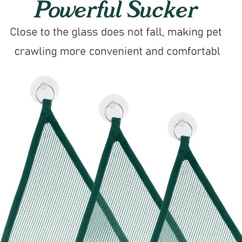 2Pcs Reptile Hammock - Breathable Mesh Bearded Dragon Hammock Lizard Tank Accessories Triangle Geckos Hammocks for Bearded Dragons Snakes Axolotls(Green) in Kuwait