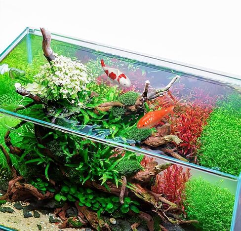 UPKOCH 2pcs Floating Ceramic Fake Fish Aquarium Decor Lifelike Koi Goldfish Ornaments for Outdoor Garden Pond Bowl Bathtub Water Tank in Kuwait