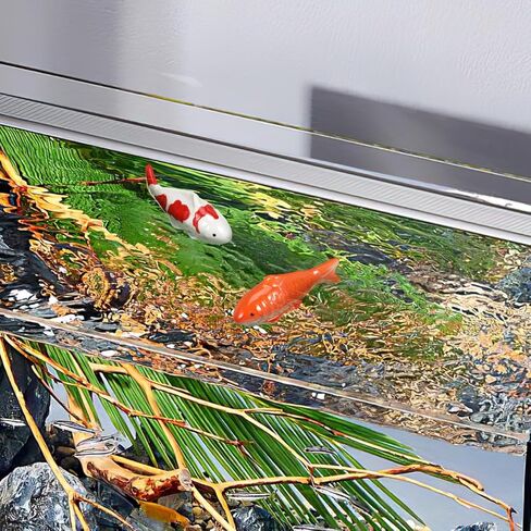 UPKOCH 2pcs Floating Ceramic Fake Fish Aquarium Decor Lifelike Koi Goldfish Ornaments for Outdoor Garden Pond Bowl Bathtub Water Tank in Kuwait