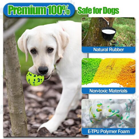 Large Indestructible Dog Balls for Aggressive Chewers, E-TPU Durable Fetch Balls for Large Medium Dogs, Outdoor Indoor, Pool Play, Puppy Birthday Gifts, (3 Inch, Pack of 3) in Saudi Arabia