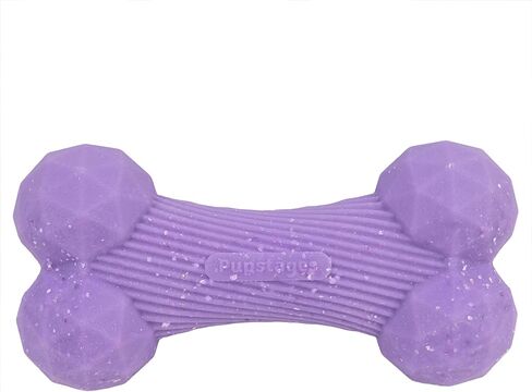 Flex-Force Bone Dog Toy for Fetch & Chew, Unpredictable Bounce, Floats in Water, Vanilla-Roast Scent for Sensory Play, Tough Chewers, Medium & Large Breeds (25-100+ lbs), 6.5" in Kuwait