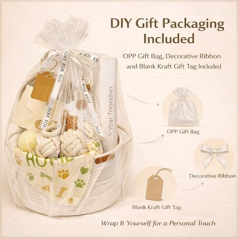 Puppy Welcome Home Gift Box – New Puppy Gift Basket with Toys, Slow Feeder & Milestone Card, Perfect Puppy Starter Kit for New Dog Owners in Kuwait
