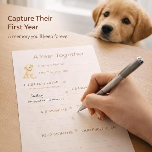 Puppy Welcome Home Gift Box – New Puppy Gift Basket with Toys, Slow Feeder & Milestone Card, Perfect Puppy Starter Kit for New Dog Owners in Kuwait