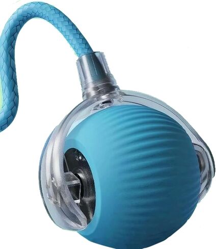 Interactive Electric Ball for Cats and Dogs – USB Rechargeable Automatic Chase Toy with Speedy Tail, Self-Playing Moving Pet Toy to Keep Them Busy. Ideal for Bored Indoor Cats & Anti-Boredom (Blue) in Saudi Arabia