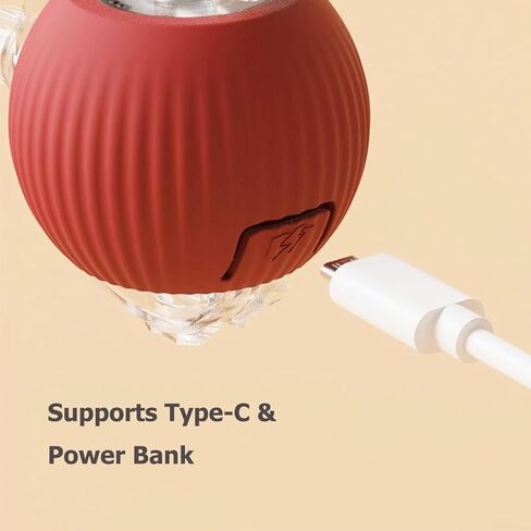 Interactive Electric Ball for Cats and Dogs – USB Rechargeable Automatic Chase Toy with Speedy Tail, Self-Playing Moving Pet Toy to Keep Them Busy. Ideal for Bored Indoor Cats & Anti-Boredom (Blue) in Saudi Arabia