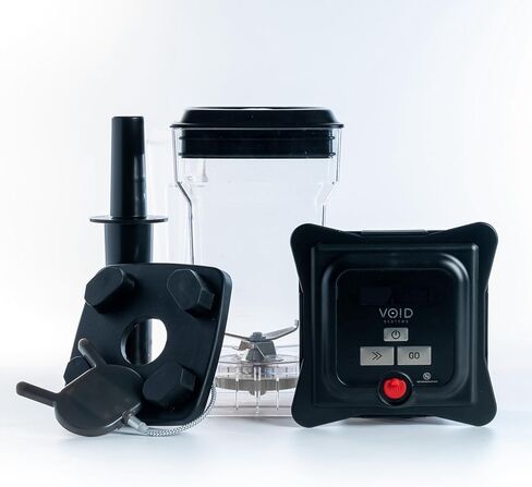 مجموعة التحديثية لمزج الفراغ من VOID لـ Vitamix - وعاء وغطاء ومكبس وشاحن كامل خالٍ من مادة BPA | حول Vitamix الخاص بك إلى خلاط فراغ متفوق | مكنسة كهربائية أسرع بمرتين، ورغوة أقل in Kuwait