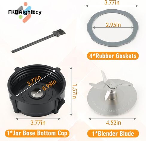 لأجزاء استبدال خلاط Oster Pro 1200 164160 شفرات خلاط من الفولاذ المقاوم للصدأ 179854-000-000 غطاء سفلي لجرة الخلاط 182341-000-842 جوانات مطاط السيليكون in Kuwait
