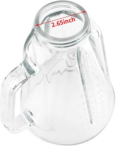 Anbige Replacement Parts 5-cups Glass Jar with Blade and Collar,Compatible with Hamilton Beach Blender 58146J, 53521FG, 59149C in Kuwait