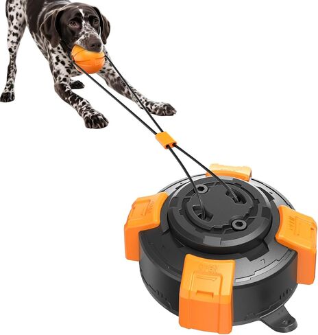 Upgraded Suction Cup Dog Tug Toy - Mechanical Locking Vacuum Base with 150+ Lbs Pull Strength, Interactive Tug of War Rope Toy for Aggressive Chewers Large Dogs, Dental Cleaning & Exercise in Kuwait
