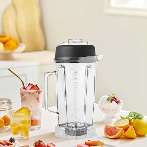 64 OZ Blender Pitcher Compatible With Vitamix Blender 5200 5000 6300 Container Cup Jar Replacement Parts Accessories With Blade and Lid in Kuwait