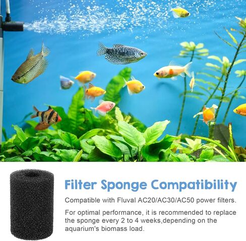 6 Pack Pre Filter Sponge, Aquarium Filter Sponge Rolls, Compatible Accessories for Fish Tank for Aquarium Shrimp Fry Fish Tank Filters in Kuwait