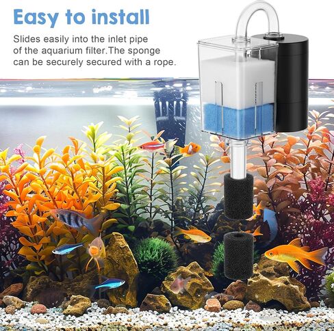 6 Pack Pre Filter Sponge, Aquarium Filter Sponge Rolls, Compatible Accessories for Fish Tank for Aquarium Shrimp Fry Fish Tank Filters in Kuwait
