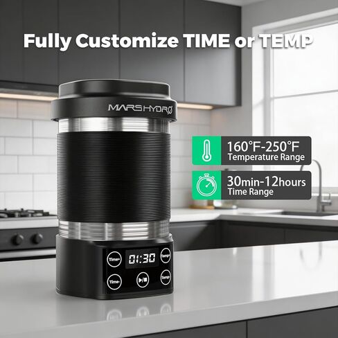 MARS HYDRO 2-in-1 Herb Decarboxylator and Infuser, Herbal Oil Butter Tincture Maker with Temp and Time Control, Decarboxylation and Infusion Machine in Kuwait