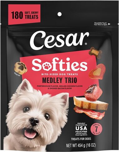 Cesar Softies Chewy Soft Dog Treats, Filet Mignon Flavor, 18 oz. Pouch, 200 Treats in Saudi Arabia
