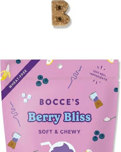 مجموعة متنوعة من وصفات مخبوزات مخبز Bocce لعلاج الكلاب - ملفات تعريف الارتباط الطبيعية والخالية من القمح الناعمة والمطاطية والبسكويت ومكافآت التدريب المصنوعة من مكونات حقيقية ومخبوزة في الولايات المتحدة الأمريكية - حزمة من 4 قطع in Kuwait