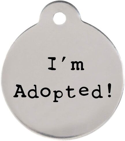 DogIDs Personalized Bitches Love Me! Circle Shaped Dog Identification Tag, Stainless Steel Custom Laser Engraved Single Sided ID Tag with S-Hook and Split Ring, Large, 1 1/4 in in Saudi Arabia