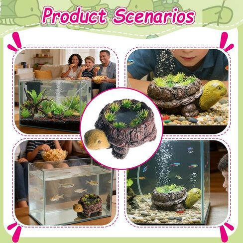 Fish Tank Bubbler Decorations, Aquarium Bubbler Decorations with Oxygenation Function, Perfect Turtle Tank Decor for Aquarium Landscape in Kuwait