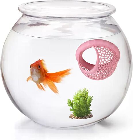 Betta Hammock & Fish Toys Set, Aquarium Betta Fish Training and Feeding Rings, Floating Bettas Hide & Shrimp Cave, Decorative Accessories for Small Fish Tanks in Kuwait
