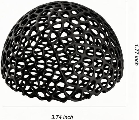 JIJI&ZEZE Anti-Predation Shrimp Hideout Dome, Black Honeycomb Lattice Aquarium Shelter Cave, Safe Breeding & Molting Hideaway for Small Fish, Shrimp Fry, Fish Tank Decor Ornament in Kuwait
