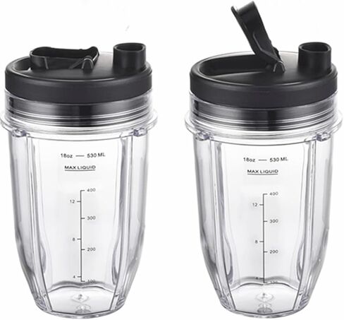 2 عبوة من أغطية فوهة الكوب بوزن 32oz لخلاطات سلسلة Nutri Ninja Auto IQ BL450 BL454 BL456 BL480 BL481 BL482 BL490 BL640 BL642 BL680 BL687 G_APOK in Kuwait