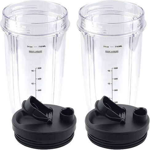 2 عبوة من أغطية فوهة الكوب بوزن 32oz لخلاطات سلسلة Nutri Ninja Auto IQ BL450 BL454 BL456 BL480 BL481 BL482 BL490 BL640 BL642 BL680 BL687 G_APOK in Kuwait