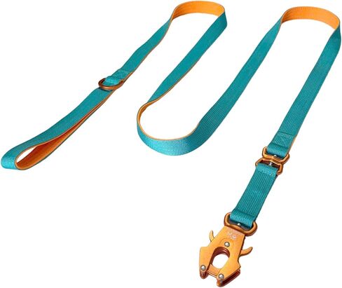Purple Gray Luxury Dog Leash – Premium Nylon Lead with Heavy-Duty Metal Carabiner & Soft Padded Handle for Small, Medium & Large Dogs in Kuwait