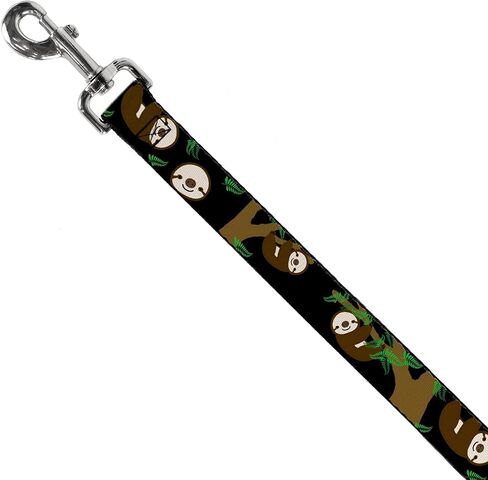 Dog Leash Sloth Face Hanging Black 6 Feet Long 1.0 Inch Wide in Kuwait
