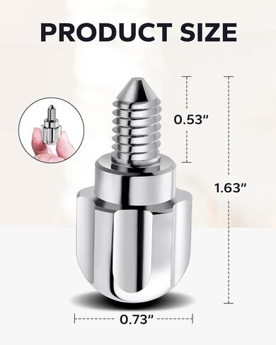 Upgraded Aluminum Attachment Knob for KitchenAid Mixers - Replacement Thumb Screw Fits Models 9709194, 4162142, 240374 - Durable 6061 Alloy, Long Head Design, Easy Grip (1.47) in Saudi Arabia