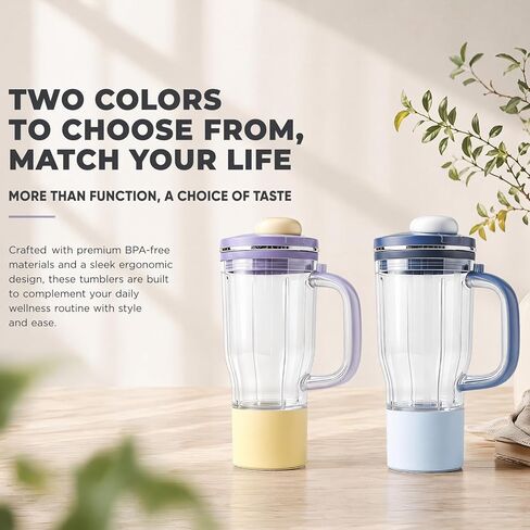 Replacement Tumbler Compatible with Ninja BlendBOSS, 26oz Ninja Blender Smoothie & Frozen Drinks Extra Cups Travel Tumbler with Leakproof Lid Chug Spout Blue in Kuwait