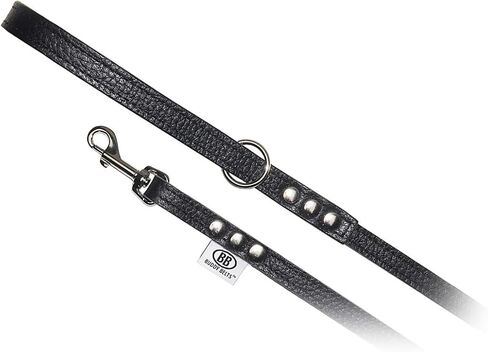 مقود Buddy Belt مصنوع بالكامل من الجلد المحبب باللون الأسود - إصدار ممتاز (3/4 بوصة × 4 بوصة) in Kuwait