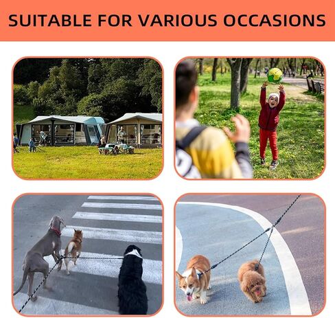 3 Dog Leash，360 ° Rotating Anti Entanglement Dog Leash, Suitable for Carrying Multiple Beloved Dogs for Travel in Kuwait