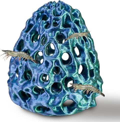 Shrimp Cave, Shrimp Hide, Shrimp Cave for Aquarium, Betta Hideout with Suction Cup, Aquarium Decor for Small Fish Hiding and Resting in Kuwait