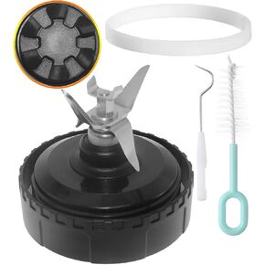 6 Fins Blender Replacement Blade for Ninja, 3.35inches/8.5cm Extractor Blender Blade Replacement Parts Compatible with Ninja BL660 BL740 BL770 BL771 BL772 BL773CO BL780, with Hook Brush Rubber Gasket in Saudi Arabia