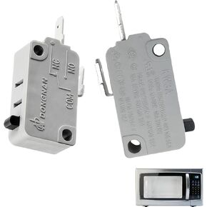 KW3A Microwave Oven Door Safety Switch, 16A 125/250V, 2 Normally Open Compatible with Multiple Brands (Pack of 2) in Kuwait