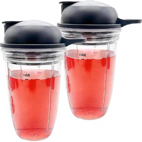 2PCS Replacement Blender Cup 32oz with To-go-lid, Compatible with NutriBullet Blender Combo 1200W（NBF10500/NBF70500/ZNBF30400Z/ZNBF30500Z/NBF50400/NBF70500 ）(2 cup, 32oz) in Saudi Arabia