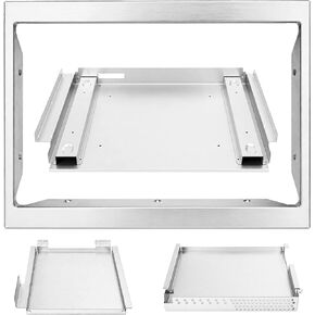 طقم أدوات الميكروويف NN-TK81KCS مقاس 24 بوصة متوافق مع باناسونيك NN-CD87KS HomeCHEF 4 في 1 متعدد الفرن، طقم حشو ميكروويف مدمج من الفولاذ المقاوم للصدأ in Kuwait