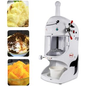 Electric 350W Ice Shaver Snow Cone Maker Machine Premium Shaved Ice Machine for Milk Tea Shop Coffee Shop Commercial Home Use 110V in Saudi Arabia