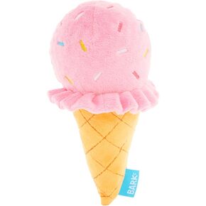 Barkbox Slobbery Ice Cream Cone Dog Toy | Plush Crinkle Toy with Hidden Squeaker Ball Inside | Squeak & Discover Toy for Small to Medium Dogs in Kuwait