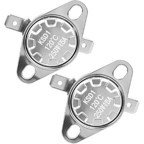 2-Pack KSD1 120 Microwave Thermal Fuse, Thermal Fuse Compatible with Panasonic, Replacement for NN-SU686S, NN-SC668S, EM-S7560W, Overheating Protection in Kuwait