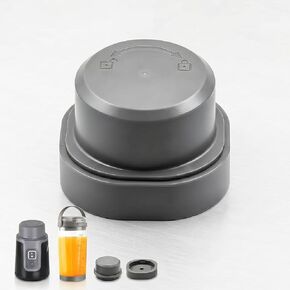 غطاء شفرة وغطاء وعاء لخلاط نينجا بلاست المحمول سلسلة BC100 وBC151، غطاء بديل مانع للتسرب بدرجة الطعام مع ختم سيليكون، ملحقات خلاط محمولة للسفر، رمادي (رمادي) in Kuwait
