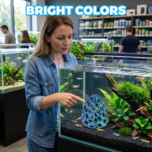 Shrimp Cave, Shrimp Hide, Shrimp Cave for Aquarium, Betta Hideout with Suction Cup, Aquarium Decor for Small Fish Hiding and Resting in Kuwait